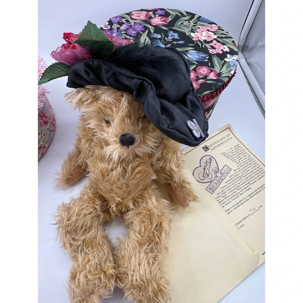 Annette Funicello Hat Box Bears Dolly372 & Rare Nikki1166 Complete Set COA Boxes